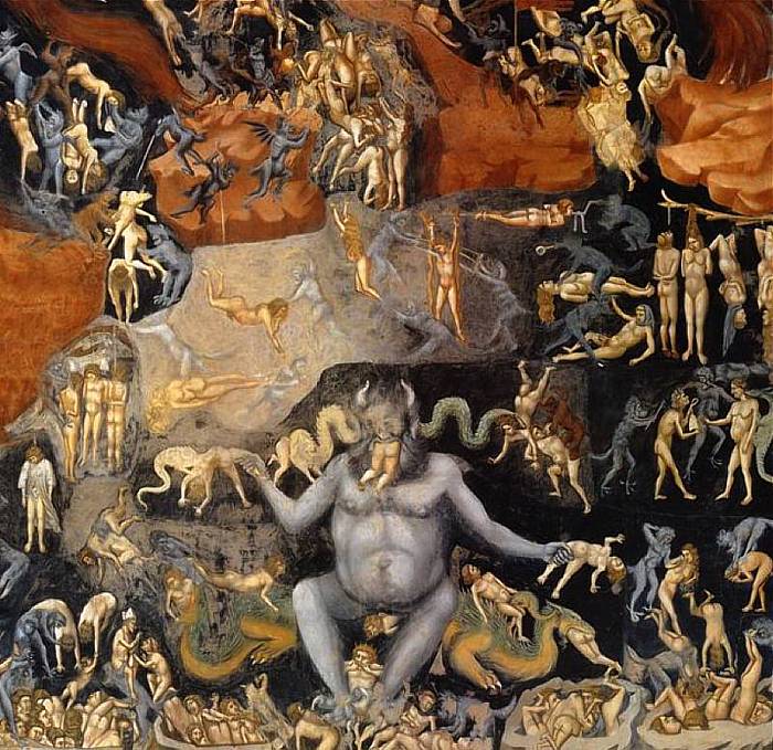 GIOTTO (c.1267-1337) Detail of the Damned from 'The Last Judgement' (1304-06)