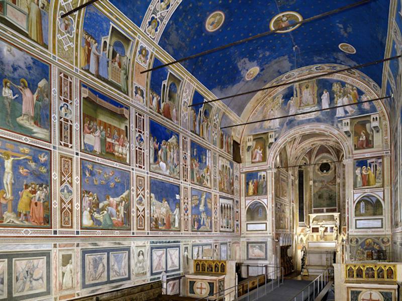GIOTTO (c.1267-1337) 'The Scrovegni Chapel', 1304-06. The East Wall Altar.