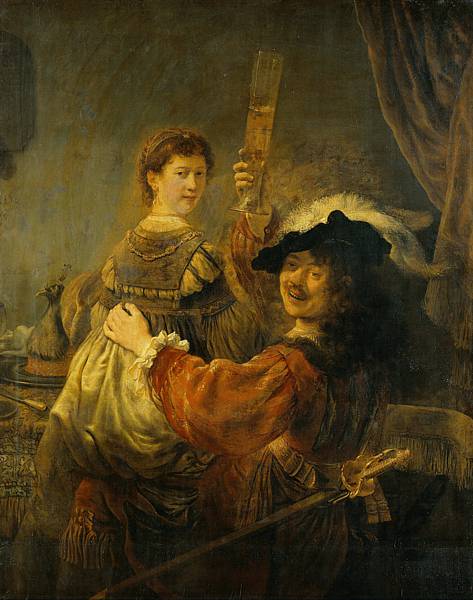 Rembrandt van Rijn (1606 -1669) 'Rembrandt and Saskia in the Parable of the Prodigal Son', c.1637 (oil on canvas)