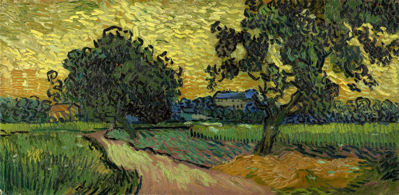 VINCENT VAN GOGH (1853-1890) 'Chateau in Auvers at Sunset', 1890 (oil on canvas)