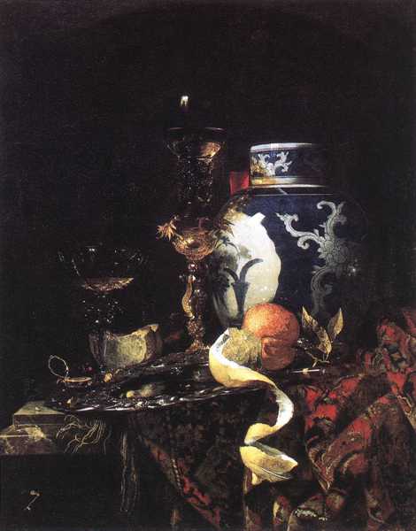 WILLEM KALF (1622-1693) 'Still Life with a Chinese Porcelain Jar, 1669