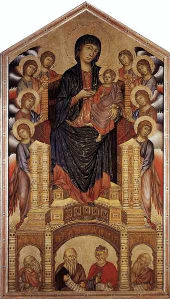 CIMABUE (1240-1302) ' Maestà (Majesty)', c.1280- 85 (tempera on panel)