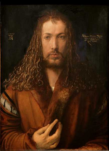 ALBRECHT DÜRER (1471-1528) 'Self Portrait', 1500 (oil on wood panel) 