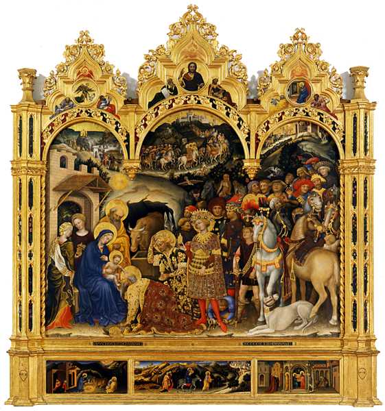GENTILE DA FABRIANO ( c.1370-1427) 'The Adoration of the Magi', 1423 (tempera on panel)