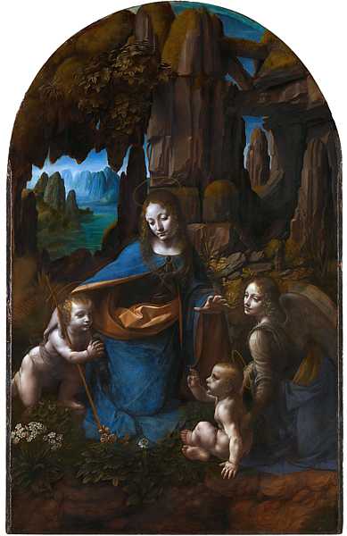 LEONARDO DA VINCI (1452-1519 ) 'The Madonna of the Rocks', 1483-86 (oil on panel) 