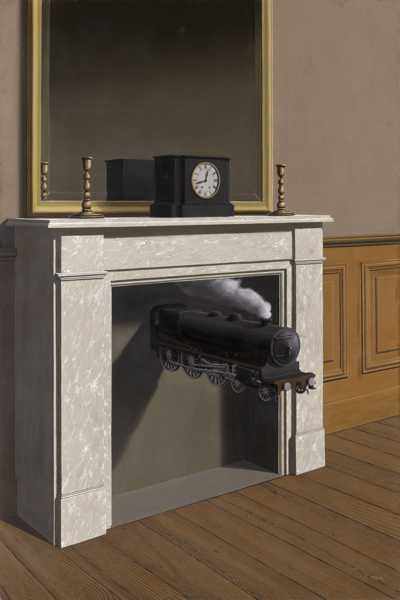 RENÉ MAGRITTE (1898-1967) 'Time Transfixed', 1938 (oil on canvas)