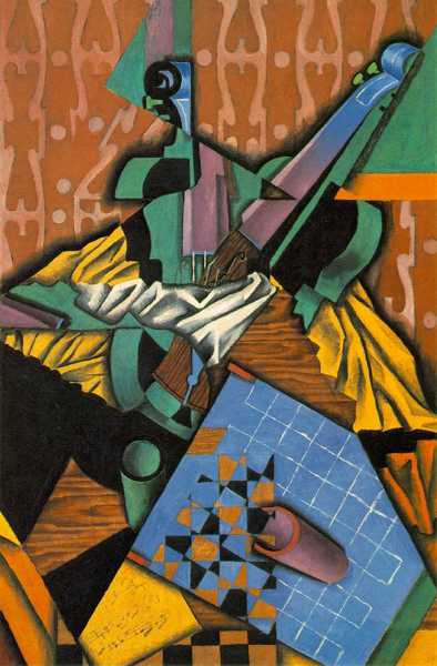 JUAN GRIS (1887-1927) Violin and Checkerboard, 1913 (oil on canvas)
