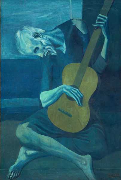 PABLO PICASSO (1881-1973) The Old Guitarist, 1903-04 (oil on panel)