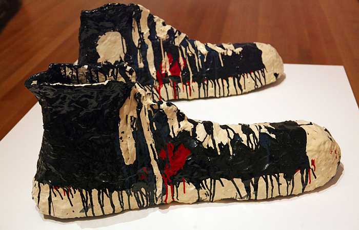 CLAES OLDENBURG (b.1929) Giant Gym Shoes, 1963 (plaster and enamel paint)
