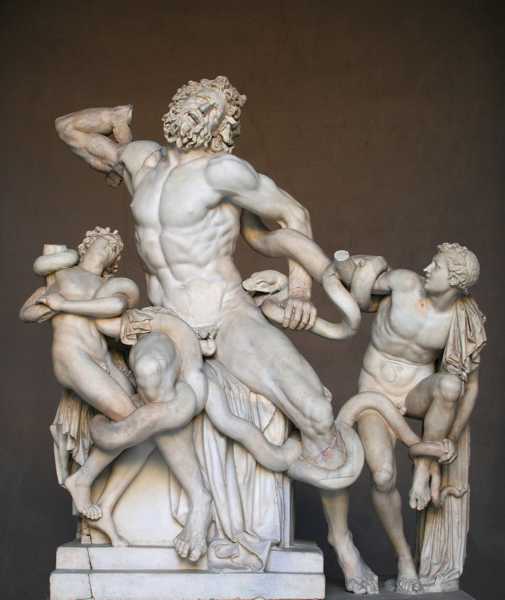 AGESANDER, POLYDORUS, and ATHENODORUS (1st Century B.C.) Laocoön and his Sons, circa 42-20 B.C. (marble)
