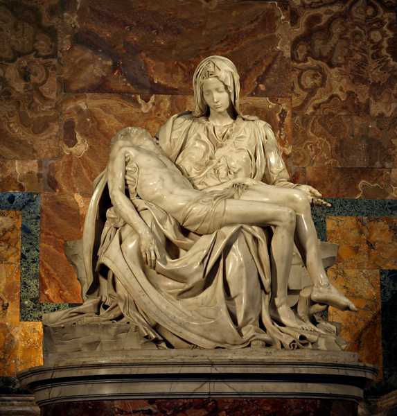 MICHELANGELO BUONARROTI (1475-1564) Pietà, 1498-99 (marble) 