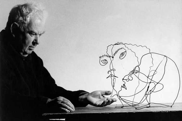 ALEXANDER CALDER (1898-1976) Edgar Varèse and Unknown Man, 1929-30 (wire sculpture)