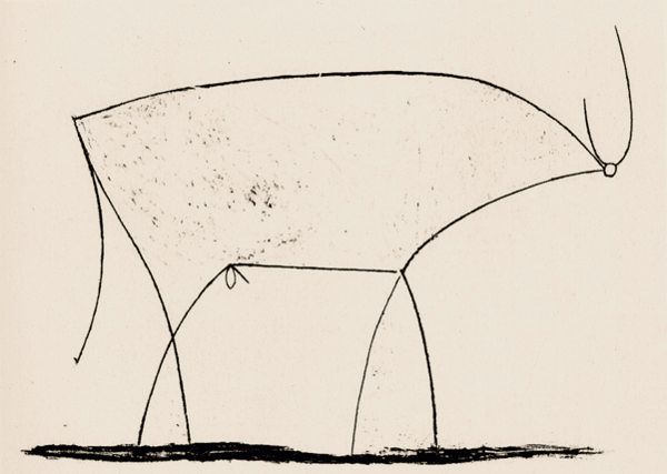 PABLO PICASSO (1881-1973) 'Bull - plate 11', January 17 1946 (lithograph)