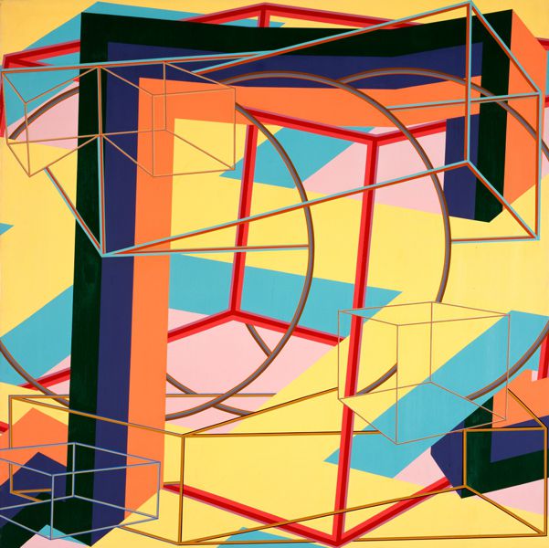 AL HELD (1928-2005) "S-E" 1979 (acrylic on canvas) 