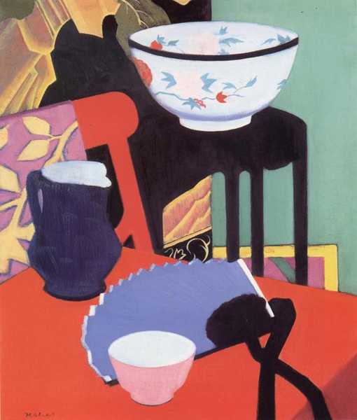 FRANCIS CAMPBELL BOILEAU CADELL (1883-1937) The Blue Fan, 1922 (oil on canvas)