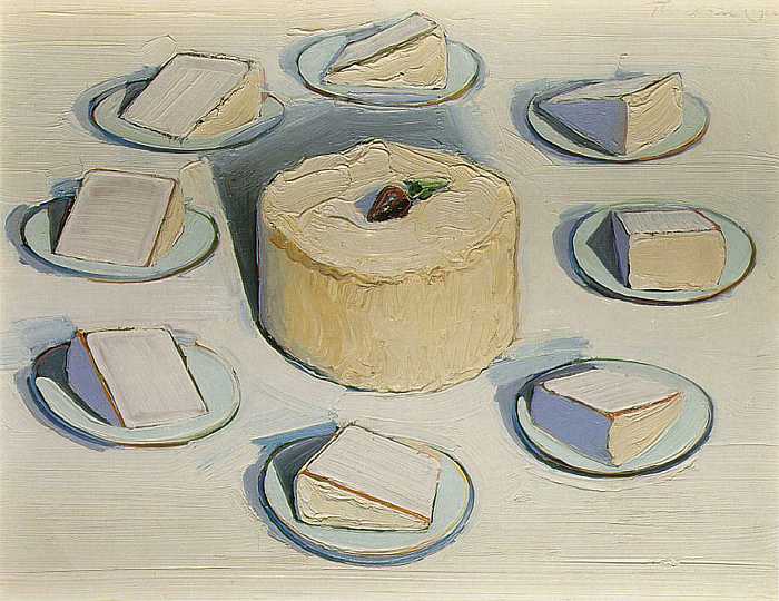 WAYNE THIEBAUD (1920-) Around the Cake, 1962 (oil on canvas)