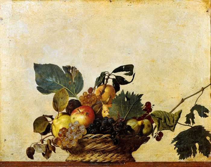 CARAVAGGIO (c.1527-1610) Basket of Fruit, 1595-96 (oil on canvas)