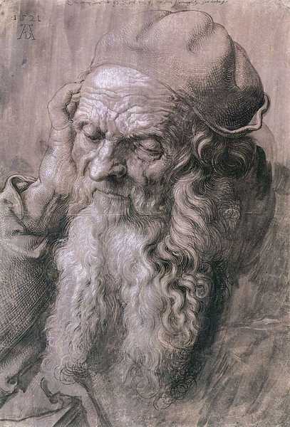 ALBRECHT DÜRER (1471-1528) Old Man aged 93, 1521 (brush drawing on paper primed with color)