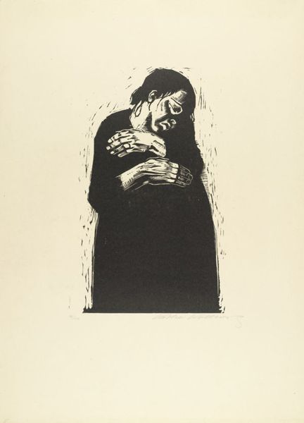 KÄTHE KOLLWITZ (1867-1945) 'The Widow', 1922-23 (woodcut)