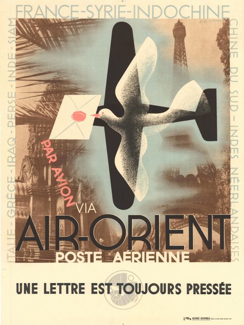'Air-Orient', 1932 (Air Mail Poster)