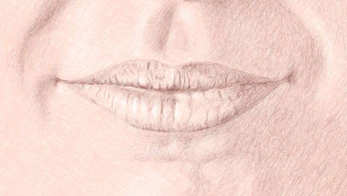Color Pencil Portraits - How to Draw the Mouth: Step 5