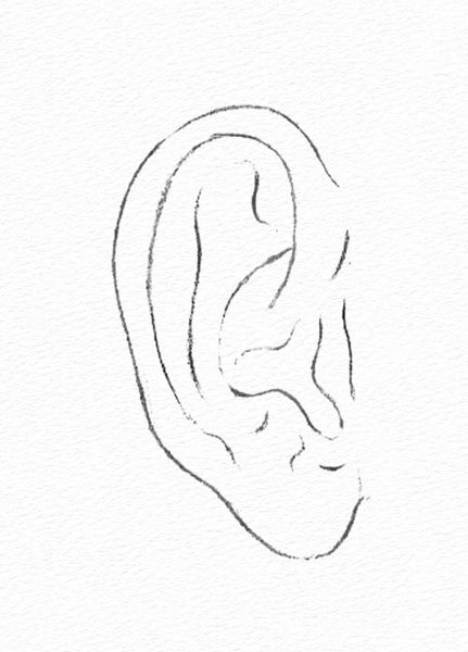How to Draw an Ear - Step 1