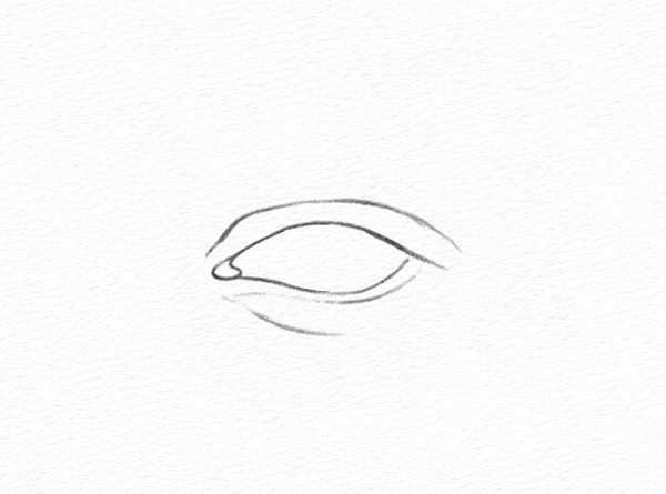 How to Draw an Eye - Step 1