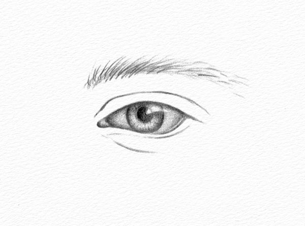 How to Draw an Eye - Step 3