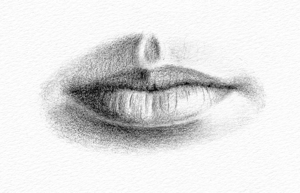 How to Draw a Mouth - Step 3