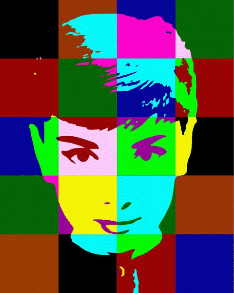 Pop Art Group Project - Audrey Hepburn