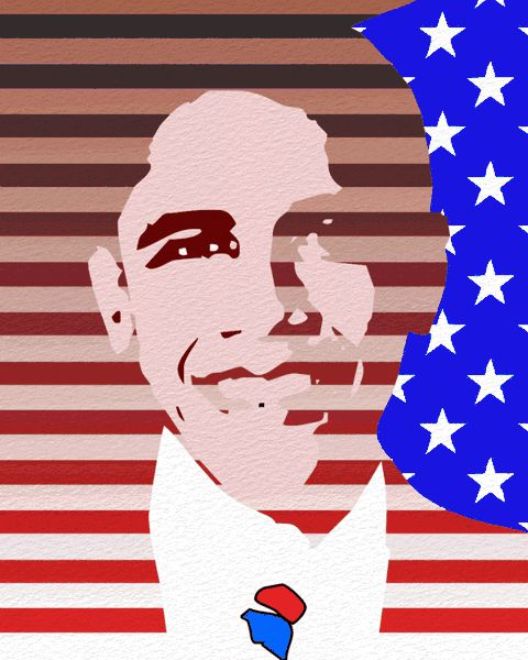 Pop Art Portrait - Barack Obama