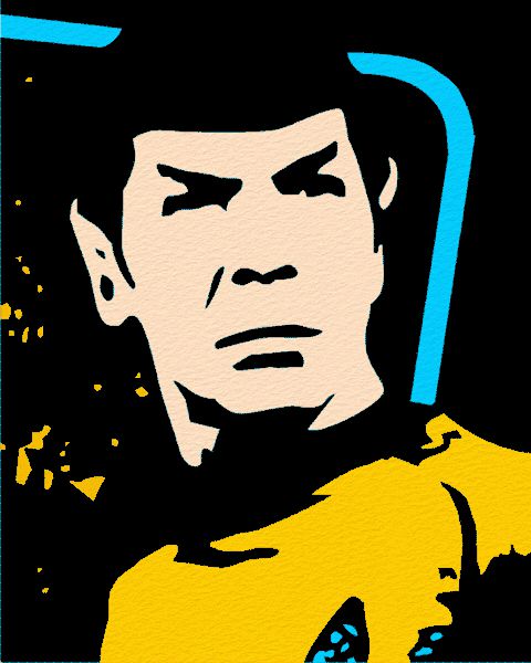 Pop Art Portrait - Mr. Spock