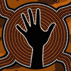 Aboriginal Art Lesson - Hand Stencil Designs