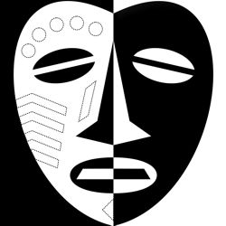African Mask Design - Face Markings