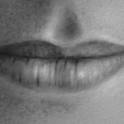 Charcoal Portraits - How to draw the mouth.