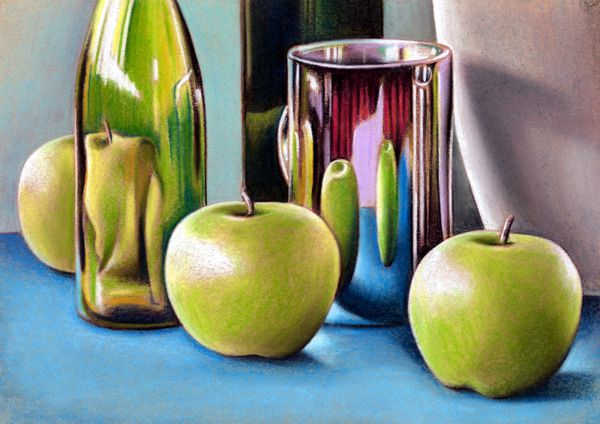 Still Life with Chalk Pastels
