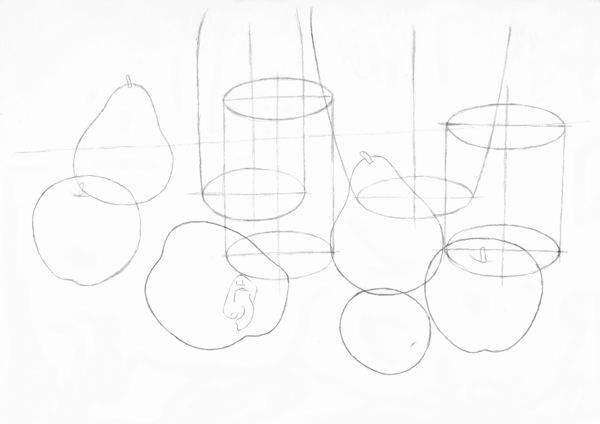 Still Life with Pencil - Step 2